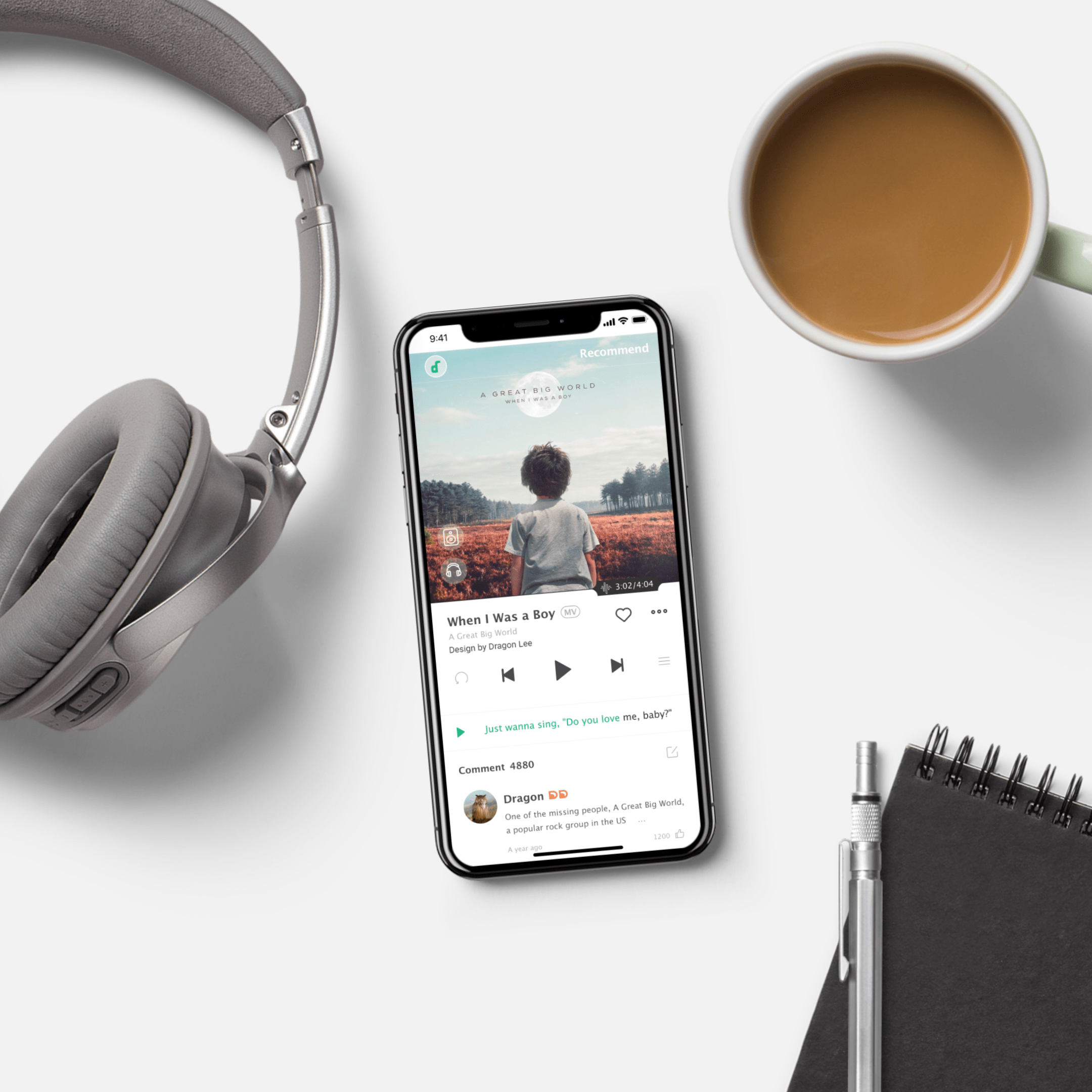 Showcase your design of app in a photorealistic look with this free iphone mockup. Event Identity Item Designs Mockup Scene