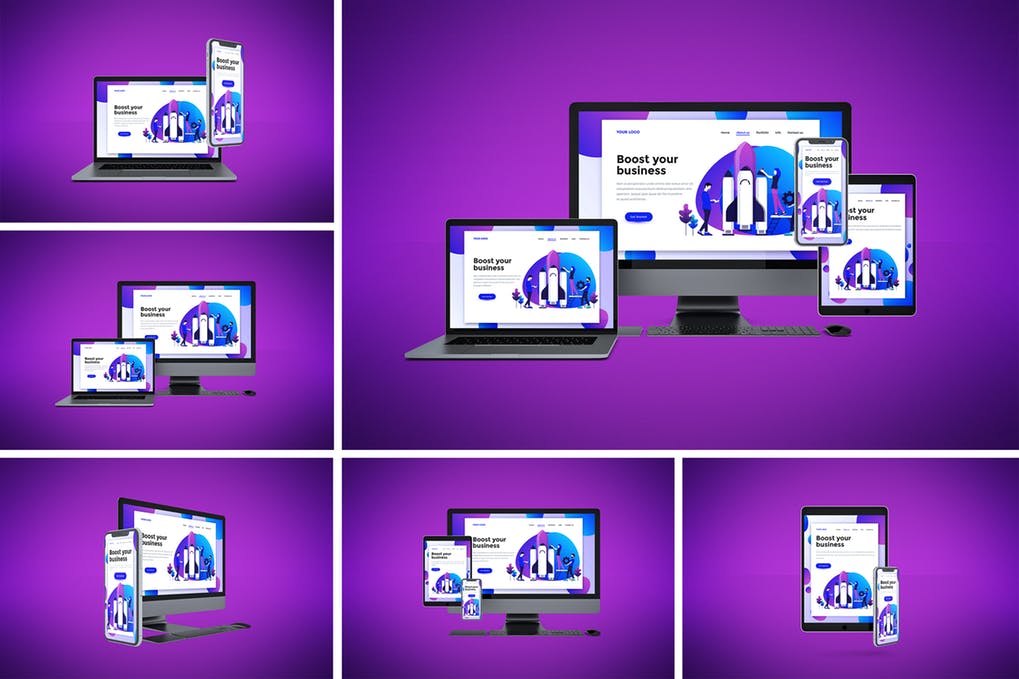 Showcase your responsive web designs with this mockup featuring a macbook,. 520 Best Responsive Website Mockup Templates Free Premium